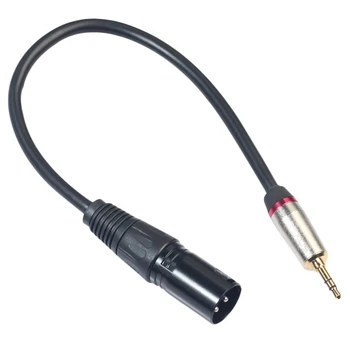 0,3 M Xlr 3Pin Mužov a 3,5 Mm Trs Muž Stereo Plug Tienené Mikrofón Mic Konektor pre Adaptér