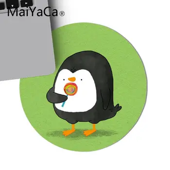 MaiYaCa Nových Prírastkov šťastie legrační tučniaka Úrad Myši Hráč Mäkké Kolo Podložka pod Myš anime Prispôsobené Obrázky Soft gaming mouse pad