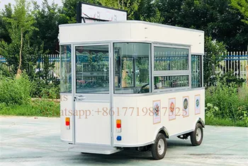 Mobile Fast Food Vozíky Číňania Používajú Hot Dog Košíka Snack Auto Mobile kaviareň auto Potravín Kamión Na Predaj Európe