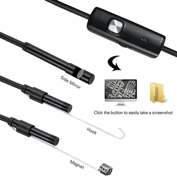 1/1.5/2M 7/5.5 mm Objektív Endoskopu 480P HD USB OTG Had Endoskopu Nepremokavé Inšpekcie Potrubia Fotoaparát Borescope Pre Android Telefón PC