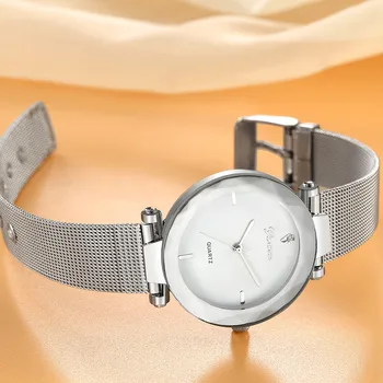 2019 Najlepšie Predať Ženy Hodinky Geneva Módy Klasické Horúce Predaj Luxusný z Nerezovej Ocele, Quartz Analógové náramkové hodinky relogio feminino