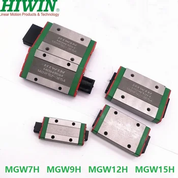 4pcs/veľa originálne nové Hiwin MGW7H MGW9H MGW12H MGW15H lineárne bloky pre mini cnc časti železničnej sprievodca MGW7/9/12/15
