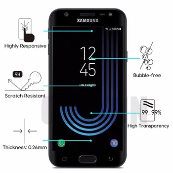 Screen Protector Samsung Galaxy A6, A8 J4 J8 Plus Tvrdeného Skla Pre Samsung A3 A5 A7 J3 J5 J7 2017 2018 Úplné Pokrytie Prípade