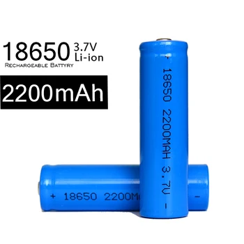KingWei 100ks/veľa Vysokou Kapacitou 18650 2200MAH modrá Batéria 18650 3,7 v Li-ion Nabíjateľnú batériu, LED Baterky Baterky Hračka