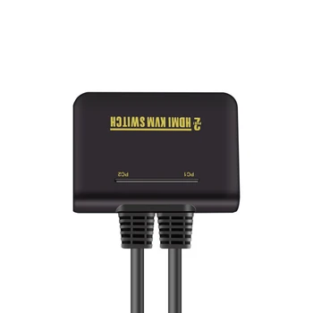 2-port USB HDMI KVM Prepínač pre výber USB2.0+HDMI 1080P s myšou&keyboard podporované