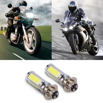 1Pair 6000K-Biele H6M COB LED Motorových Motocykel/ATV Svetlometov Hmlové Svetla, Žiarovky Lampy PX15d P15D25-1 Motocyklové Príslušenstvo novinky