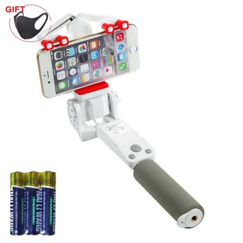 Bezdrôtová Selfie Stick 360° Electric Pan-tilt Panoramatické Otáčanie pomocou Diaľkového Ovládania Bluetooth Selfie Stick pre Dievčatá