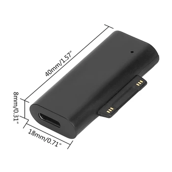 USB Typu C PD Nabíjací Kábel, Adaptér pre microsoft - Surface Pro 34567 Konvertor