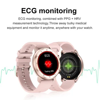 DT89 Neutrálne Smart Hodinky EKG, Krvného Tlaku IP68 Vodotesný Náramok Športové Tracker Inteligentný Náramok vs P8