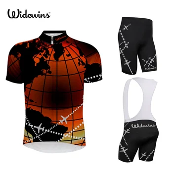 2019 Tím widewins Cyklistické Oblečenie Set Mens Cyklistické Maillot MTB Preteky Ropa Ciclismo Lete Hombre Roupa Bicykli Jersey