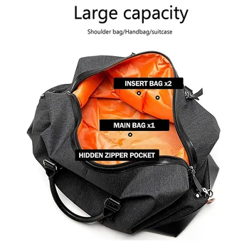 Bison Denim Fashion Značky Cestovná Taška Mužov Príručnú Batožinu Cestovné Duffle Tašky Nylon Víkend Tašky Multifunkčné Cestovné Tašky