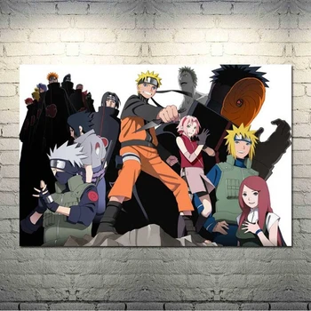 HD Nového Domova Japonsko Hot Anime Naruto Úlohu Plátno na Maľovanie Modulárny Obrázok umelecké Diela Žijúcich Chlapec Spálňa Decor Plagát A Výtlačky