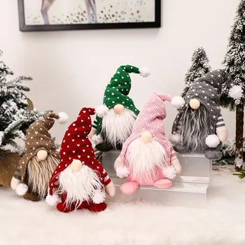 Santa Claus Snehuliak Elf Vianočné Ozdoby Anonymný Bábika 2020 Oblečenie pre Bábiku Prospech Party Dekorácie pre Domov Nový Rok Navidad