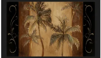 Vlastné 3d fotografie tapety 3d nástenné maľby, tapety Tropické kokosové palmy, pozadie nástenné maľby, 3d tapety obývacia izba