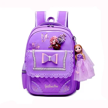 Móda 2ks nastaviť Školské Batohy Princezná Luk Školské tašky pre Dievčatá Nepremokavé Veľkú Kapacitu Kvet Batohy s Kabelka 2019