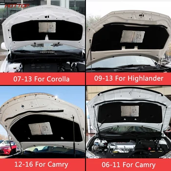 19 Pre Toyota Corolla Camry Highlander Auto Zvuk-Dôkaz Bavlna Tepelnej Ozvučnice Kapota Predný Kryt Priestoru Motora Bavlna