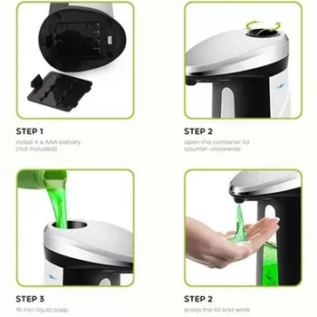 Automatické Penové Mydlá Touchless Senzor Peny na Umývanie Rúk Zariadenie pre Kuchyňu, Kúpeľňu Mydla