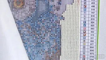DIY Diamond maľovanie Cross stitch Súprava štvorcových Diamond výšivky Babička a chlapec 5D drahokamu mozaika Domova
