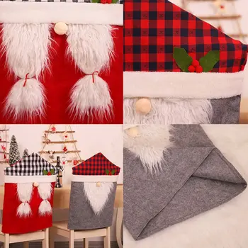 Vianočné Ozdoby Lesa Muž Stoličky Kryt Jedálenský Stôl Obliekanie Party & Holiday DIY Dekorácie