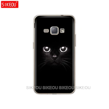 SIKEOU Mäkké TPU puzdro pre Samsung Galaxy J1 2016 J120 J120F SM-J120F silikónový Kryt zadný kryt 360 úplný ochranný coque jasné