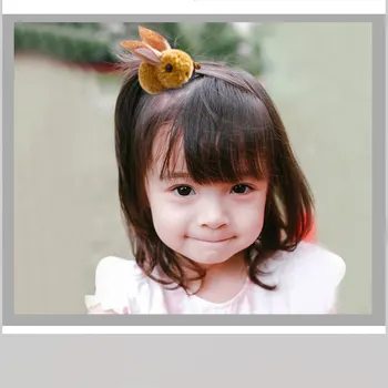 Roztomilý zajačik vlásenky detí ručné klip dievča vlasy príslušenstvo dievčatá základnej školy darček k narodeninám headdress