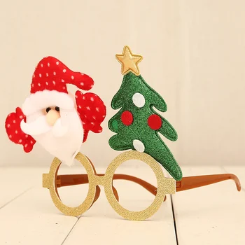 Roztomilé Vianoce Okuliare, Rám, Nový Rok Okuliare Darčeky Pre Deti Santa Claus Jeleň Snehuliak Vianočné Ozdoby Dodávky