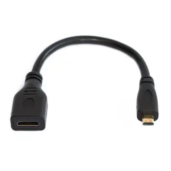 Micro kompatibilný s HDMI Typ D Samec Na HDMI kompatibilné Typ Ženy kábel Kábel Adaptéra Converter Konektor Samec-Samica Konektor