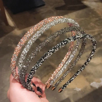 1PC Nové Módne Luxusné Lesklé Crystal hlavový most pre Ženy Drahokamu Perly Hairband Tiara Ženy, Svadobné Doplnky do Vlasov