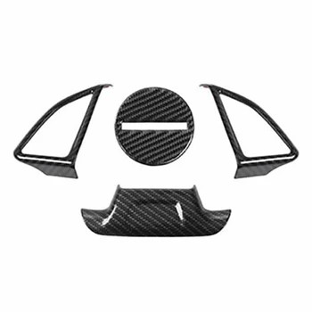 Pre Chevrolet Camaro 2016-2019 Auto Uhlíkových Vlákien Volant Prepnúť Tlačidlo Nálepku Krytu Výbava Rám Príslušenstvo