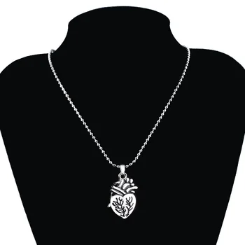 SG 20PCS Milencov Módne Šperky Anatomické Srdce Náhrdelníky z Nehrdzavejúcej Ocele Reťazca Pár Collares Ženy, valentínske Darčeky