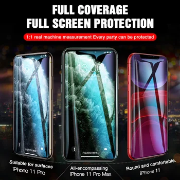 5000D Zakrivené Úplné Pokrytie Tvrdeného Skla na iPhone 12 11 Pro XS Max XR X SE Screen Protector Pre iPhone 7 8 6 6 Plus XR Sklo