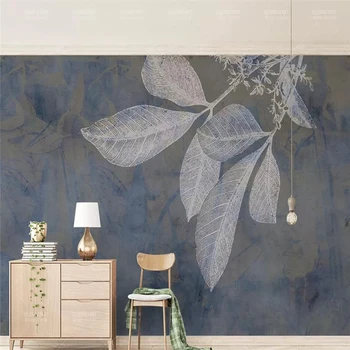 Dekoratívne tapety série Moderné, jednoduché a svieža, akvarel dekoratívne maľby na pozadí steny rastlín