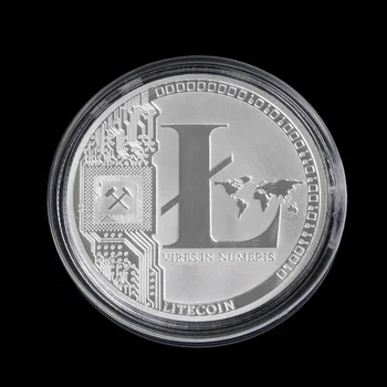 Nový 1 OZ Strieborné Pozlátené DLHODOBEJ starostlivosti Litecoin Vires v Numeris Medailón Mince