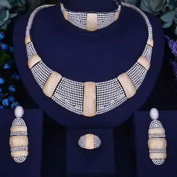 SisCathy Značky 2019 Hot Dubaj Afriky Kostým Cubic Zirconia Vyhlásenie Šperky Sady Luxusných Ženy, Svadobné Svadobné Šperky Sady