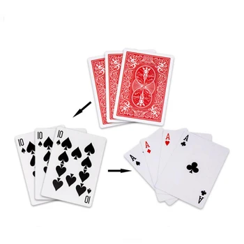 Karty Ilúzie Magic Trcks Poker Hrať Karty Magia Trik, Hračky pre Deti, Ľahko zblízka Zábava Magie
