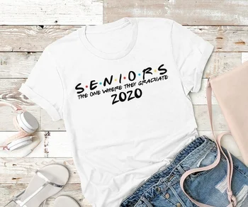 Sunfiz YF Ten, V Ktorom Absolvent Seniorov 2020 Seniorov Priatelia Triedy 2020 Unisex Štandard Bavlny T-Shirt