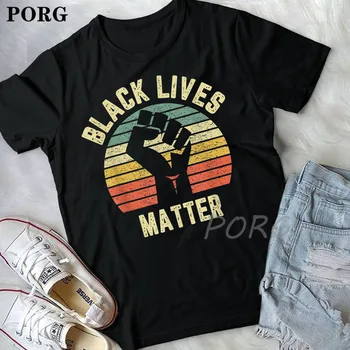 Black Žije Ohľadu na to, Tričko Cool Retro Dizajn Pre BLM T-Shirt Darček Pre Mužov, Ženy List, Tlač Topy Harajuku Krátky Rukáv T Shirt