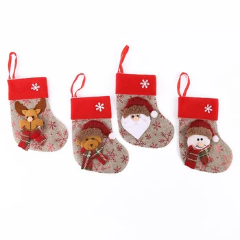 Vianočné Pančuchy Darčekové Tašky Malé Vianočné Pančuchy Candy Bag Veselé Prospech Dekorácie Domov Slávnostné Párty Darček
