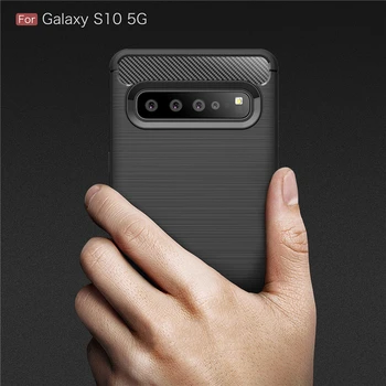 Pre Samsung Galaxy s rezacím zariadením S10 5G Prípade Business Štýle Mäkké Silikónové Gumy Telefón puzdro pre Samsung Galaxy s rezacím zariadením S10 5G Kryt pre Samsung S10 5G