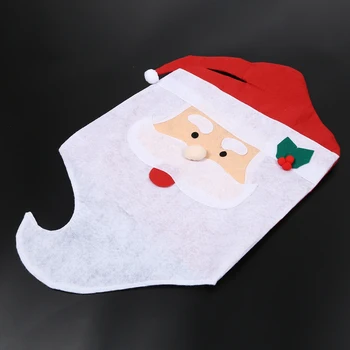 2ks/Set Vianoce, Pán a Pani Santa Claus Kuchyňa Jedálenský Stole, Stoličke Kryt Vianočné Dekorácie pre Domov
