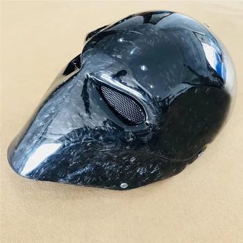 Kované z uhlíkových vlákien knell maska na hlavu krytie Halloween maska smrti
