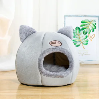 Nové Hlbokého spánku komfort v zime mačka posteľ little mat košík pre mačku domu výrobky zvieratá stan útulný jaskyňa miest Vnútorné