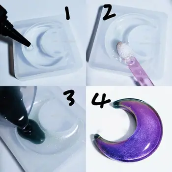 12 Farieb Cat Eye Magnetické Pearl Lesk Pigment Kúzlo Dúhy Pigment Živice DIY AXYD