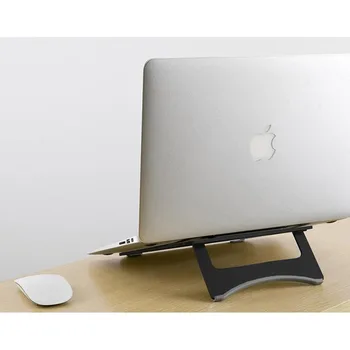 Hliníkový Prenosný počítač Stojí Stabilný Prenosné Odvod Tepla ľahký a sklopný Plochý Držiak Pre Apple macbook Počítač Stojan