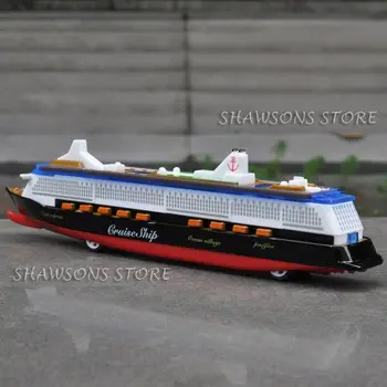 1:1400 Diecast Loď Model Tichom Obce Výletná Loď Cruiser Replika Vytiahnuť Späť Hračka So Zvukom Ľahký
