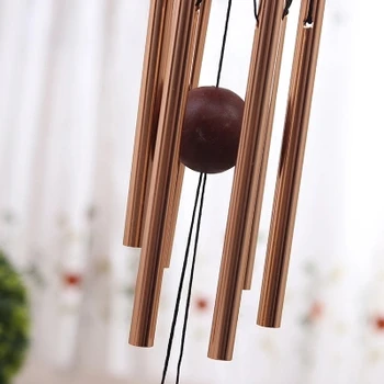 Nordic music zvonkohry kovové potrubia drevené ozdoby dvere dekorácie Japonskom štýle, vonkajšie záhradné prívesok kreatívny darček k narodeninám