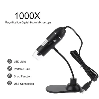Ziskové 1000X zväčšovacie sklo Digitálny USB Mikroskop Endoskopu Mikroskop so Stojanom