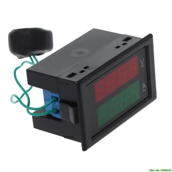 AC80-300V 100A Digitálne Aktuálne Ammeter Voltmeter Dual LED Displej Volt Amp Rozchod