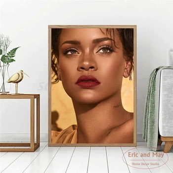 Rihanna Star Music Spevák Superstar Plagáty A Vzory, Obrázky Na Stenu Film Dekorácie Domova Cuadro Decorativo