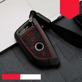Vysoko Kvalitné Silikónové Kľúča Vozidla Kryt Prípade Fob Držiak Pre BMW X1 X3 X5 X6 Série 1 2 5 7 F15 F16 E53 E70 E39 F10 F30 G30 Keychain